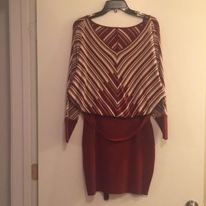 Jessica Simpson Rust Colored Sweater Dress